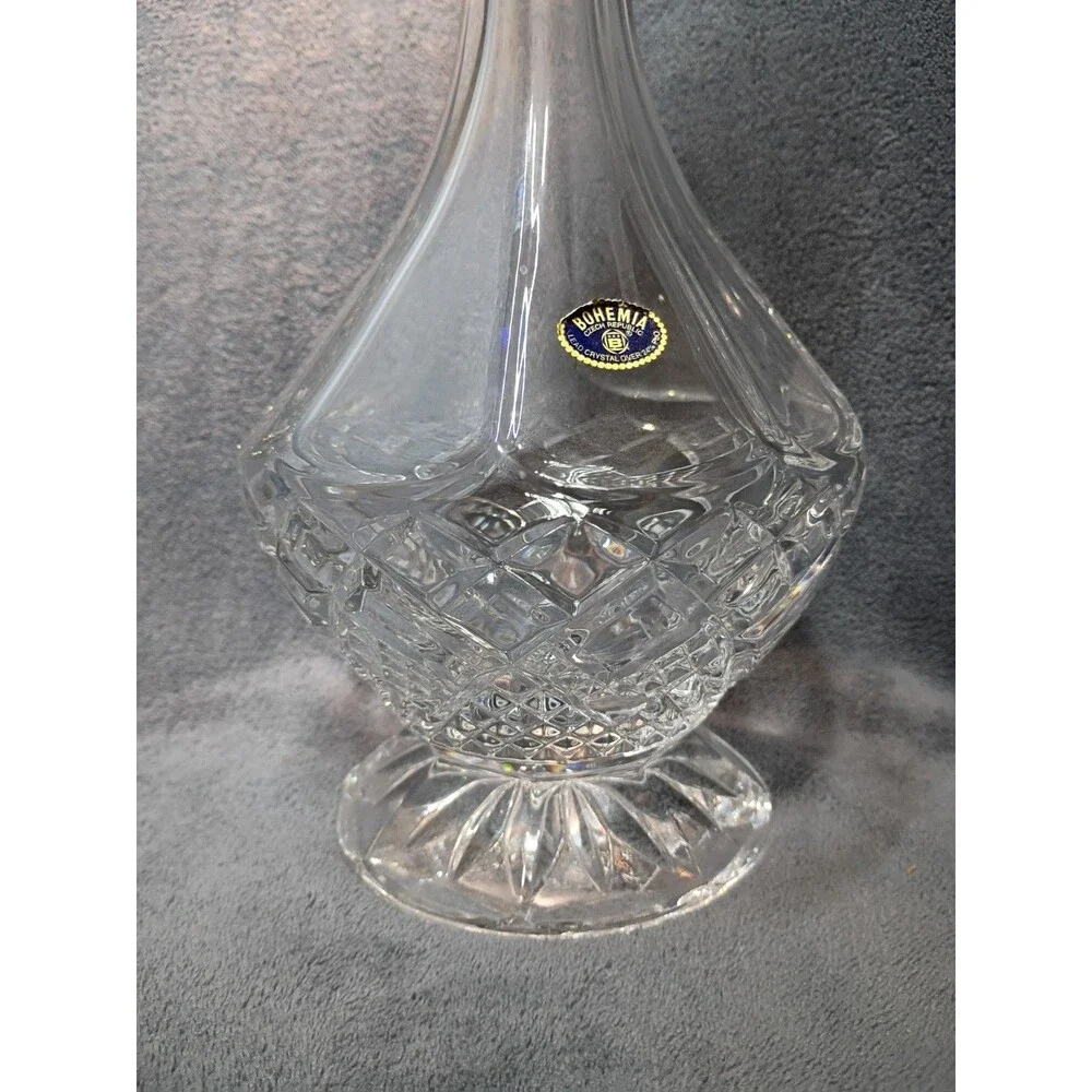 Bohemian 24% PbO Lead Crystal Decanter 12